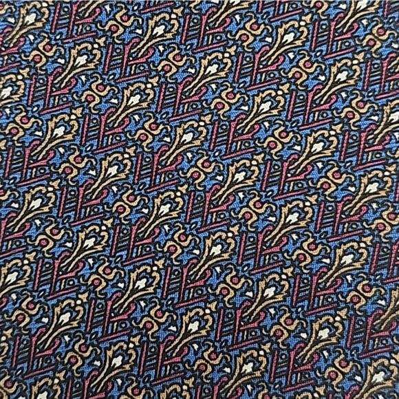 Lord & Taylor Kensington Tie Men Foulard Geometric Mosaic All Silk 58.5" USA - Picture 6 of 6